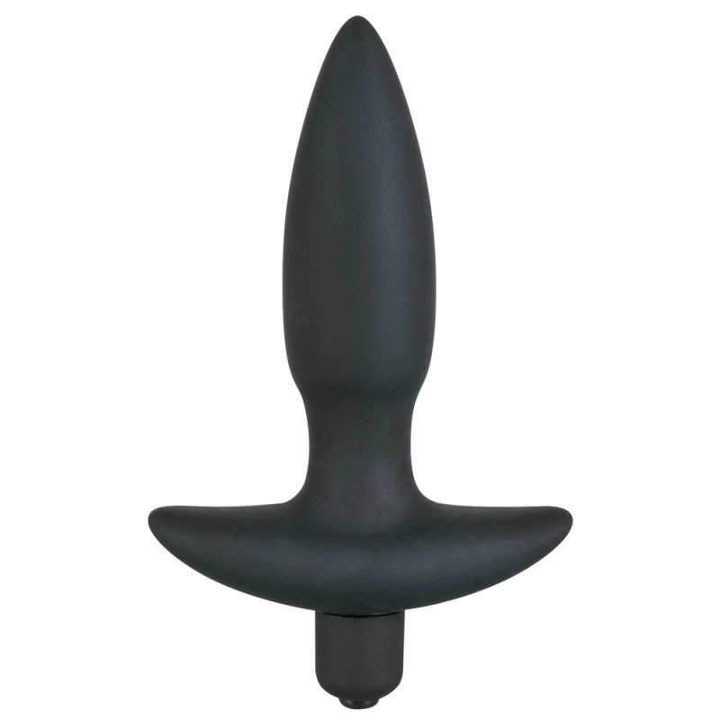 Wibrująca Wtyczka Analna Z Uchwytem Mała(13cm) - Black Velvets